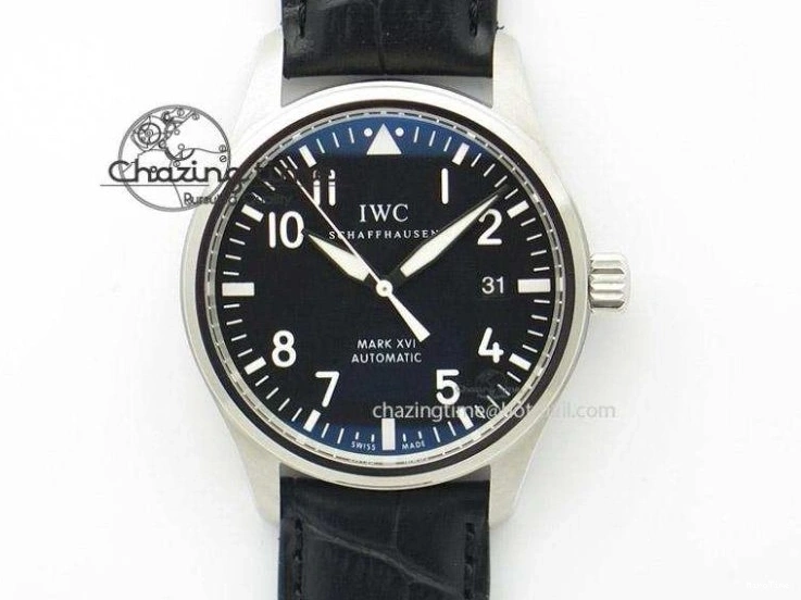 MIROTIME 1226 HighQuality Mark XVIII IW327010 SS M+F 1:1 Best Edition Brown Dial on Brown Leather Strap A 7049